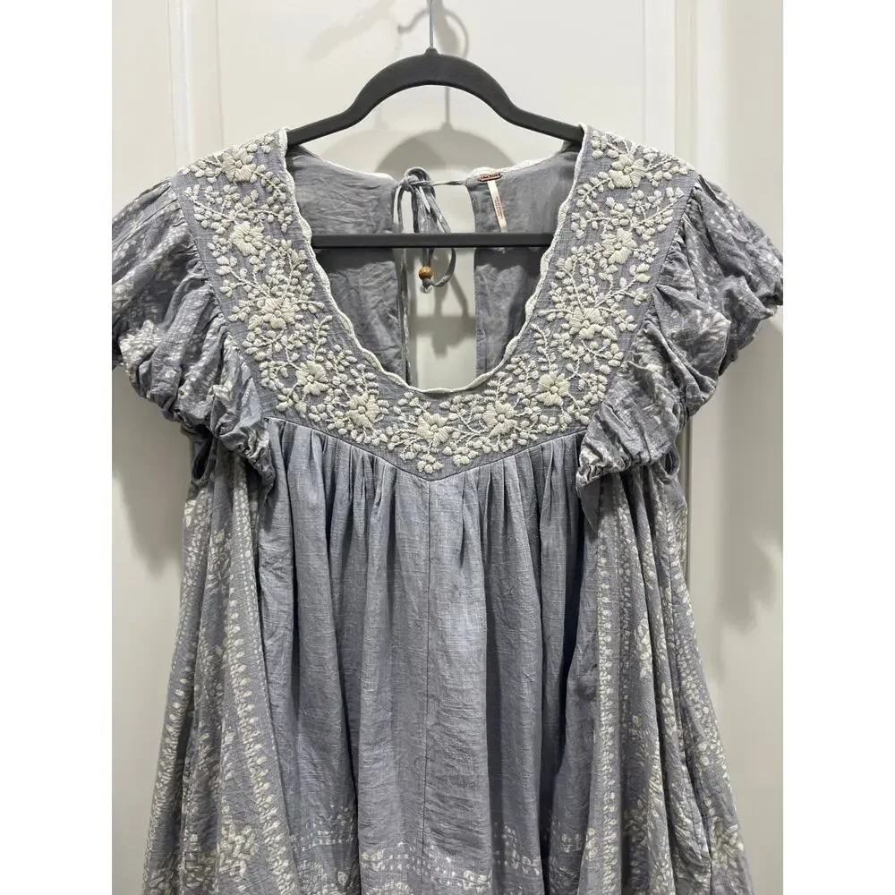 Free People Cutie Pie Romper in Slate Sz S